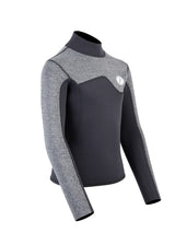 Two Bare Feet Junior Aspect 2.5mm Back Zip Jacket (Black/Grey)