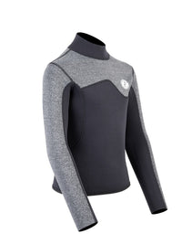 Two Bare Feet Junior Aspect 2.5mm Back Zip Jacket (Black/Grey)