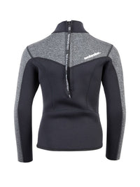 Two Bare Feet Junior Aspect 2.5mm Back Zip Jacket & Shorts Set (Black/Grey)