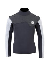 Two Bare Feet Junior Aspect 2.5mm Back Zip Jacket (Black/Grey/Grey)