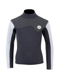 Two Bare Feet Junior Aspect 2.5mm Back Zip Jacket (Black/Grey/Grey)
