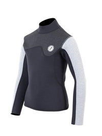 Two Bare Feet Junior Aspect 2.5mm Back Zip Jacket (Black/Grey/Grey)