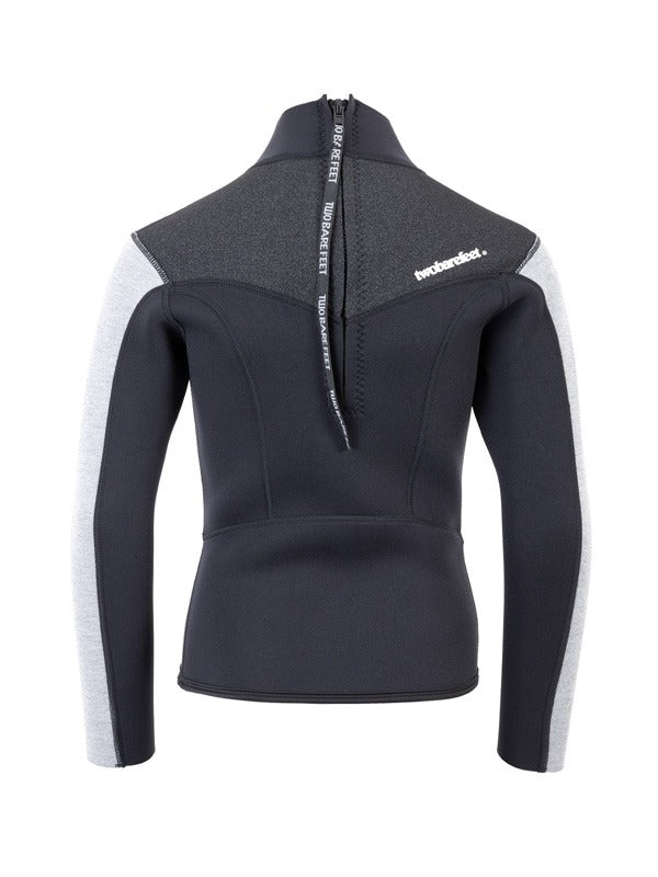 Two Bare Feet Junior Aspect 2.5mm Back Zip Jacket (Black/Grey/Grey)