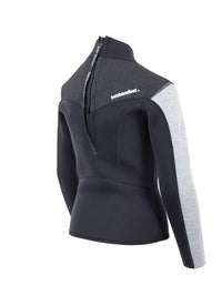 Two Bare Feet Junior Aspect 2.5mm Back Zip Jacket (Black/Grey/Grey)
