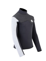 Two Bare Feet Junior Aspect 2.5mm Back Zip Jacket (Black/Grey/Grey)