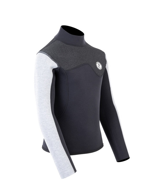 Two Bare Feet Junior Aspect 2.5mm Back Zip Jacket (Black/Grey/Grey)