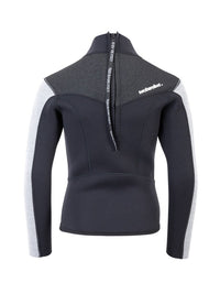 Two Bare Feet Junior Aspect 2.5mm Back Zip Jacket & Shorts Set (Black/Grey/Grey)