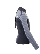 Two Bare Feet Junior Aspect 2.5mm Back Zip Jacket (Black/Grey Stripe)