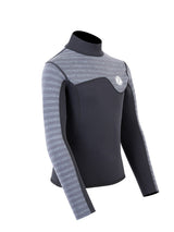 Two Bare Feet Junior Aspect 2.5mm Back Zip Jacket (Black/Grey Stripe)