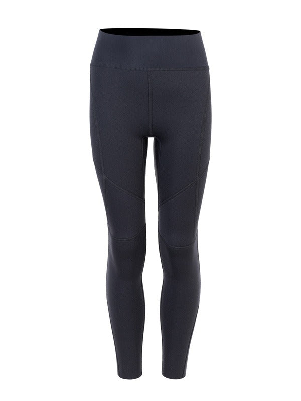 Two Bare Feet Junior Aspect 2.5mm Back Zip Jacket & Pants Set (Black/Grey Stripes)
