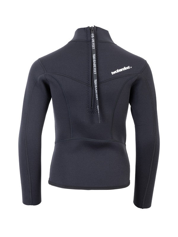 Two Bare Feet Junior Aspect 2.5mm Back Zip Jacket & Pants Set (Black)