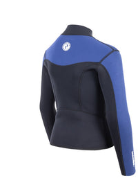 Two Bare Feet Junior Aspect Fleece Lined Zipless Thermal 2.5mm Superstretch Wetsuit Top (Black/Blue)