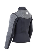 Two Bare Feet Junior Aspect Fleece Lined Zipless Thermal 2.5mm Superstretch Wetsuit Top (Black/Grey)