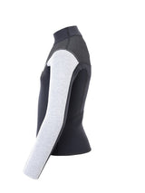Two Bare Feet Junior Aspect Fleece Lined Zipless Thermal 2.5mm Superstretch Wetsuit Top (Black/Grey/Grey)
