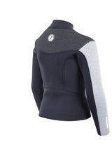 Two Bare Feet Junior Aspect Fleece Lined Zipless Thermal 2.5mm Superstretch Wetsuit Top (Black/Grey/Grey)