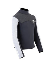 Two Bare Feet Junior Aspect Fleece Lined Zipless Thermal 2.5mm Superstretch Wetsuit Top (Black/Grey/Grey)
