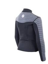 Two Bare Feet Junior Aspect Fleece Lined Zipless Thermal 2.5mm Superstretch Wetsuit Top (Black/Grey Stripe)