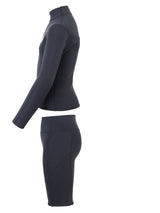 Two Bare Feet Junior Aspect Fleece Lined Zipless Thermal 2.5mm Superstretch Wetsuit Top & Shorts Set (Black)