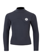 Two Bare Feet Junior Aspect Fleece Lined Zipless Thermal 2.5mm Superstretch Wetsuit Top & Shorts Set (Black)