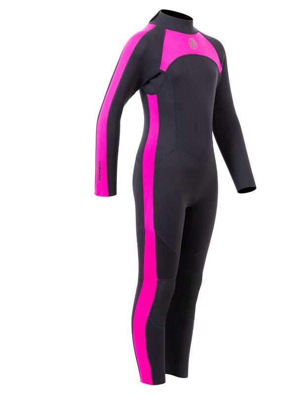 Two Bare Feet Flare 2.5mm Junior Wetsuit (Black/Raspberry)-L