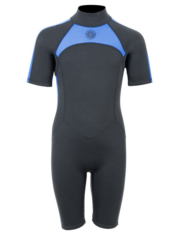 Two Bare Feet Flare 2.5mm Junior Superstretch Shorty Wetsuit (Blue)