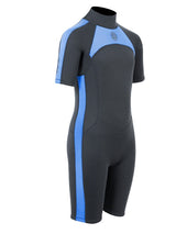 Two Bare Feet Flare 2.5mm Junior Superstretch Shorty Wetsuit (Blue)