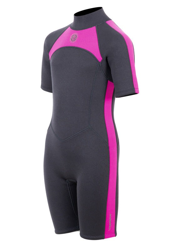 Two Bare Feet Flare 2.5mm Junior Shorty Superstretch Wetsuit (Raspberry)