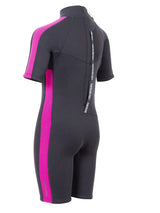 Two Bare Feet Flare 2.5mm Junior Shorty Superstretch Wetsuit (Raspberry)