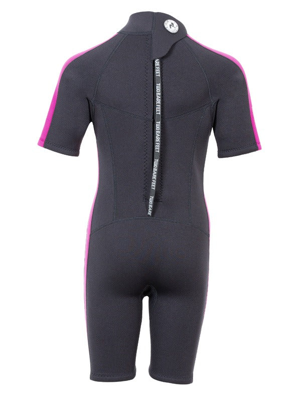Two Bare Feet Flare 2.5mm Junior Shorty Superstretch Wetsuit (Raspberry)