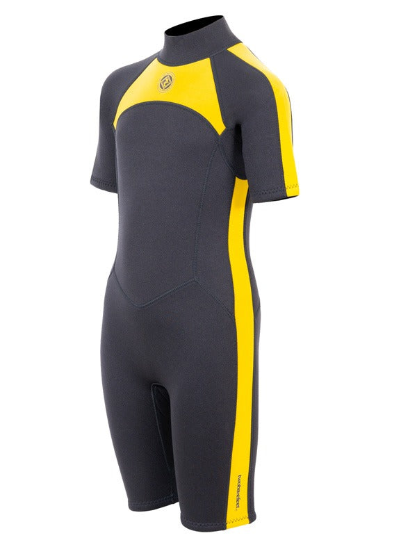 Two Bare Feet Flare 2.5mm Junior Shorty Superstretch Wetsuit (Yellow)