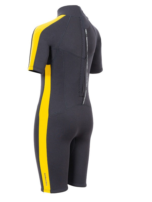 Two Bare Feet Flare 2.5mm Junior Shorty Superstretch Wetsuit (Yellow)