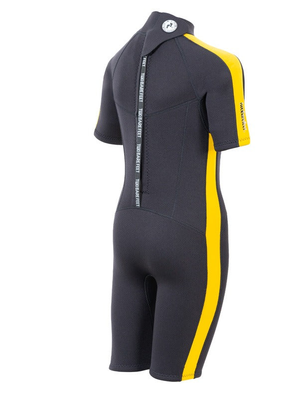Two Bare Feet Flare 2.5mm Junior Shorty Superstretch Wetsuit (Yellow)