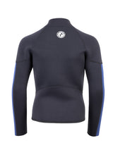 Two Bare Feet Junior Perspective Full Zip 2.5mm Wetsuit Jacket (Black/Blue)