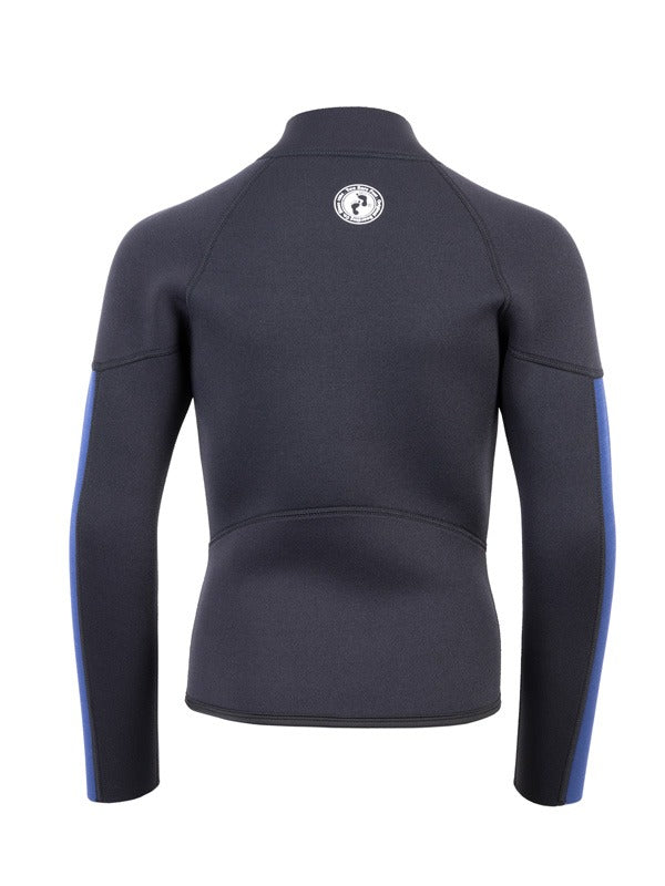 Two Bare Feet Junior Perspective Full Zip 2.5mm Wetsuit Jacket (Black/Blue)
