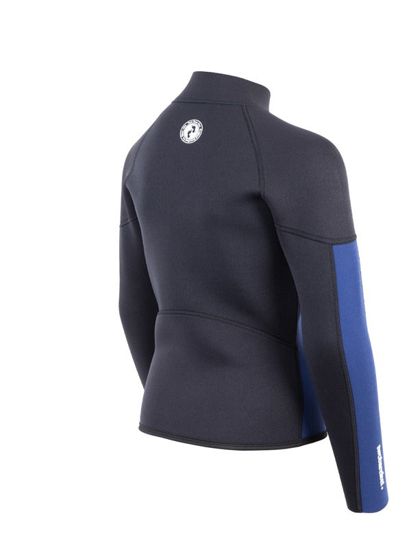 Two Bare Feet Junior Perspective Full Zip 2.5mm Wetsuit Jacket (Black/Blue)