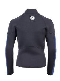 Two Bare Feet Junior Perspective Full Zip 2.5mm Wetsuit Jacket and Pants Set (Black/Blue)