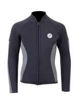 Two Bare Feet Junior Perspective Full Zip 2.5mm Wetsuit Jacket (Black/Grey)