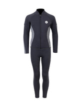 Two Bare Feet Junior Perspective Full Zip 2.5mm Wetsuit Jacket and Pants Set (Black/Grey)