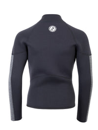 Two Bare Feet Junior Perspective Full Zip 2.5mm Wetsuit Jacket and Shorts Set (Black/Grey)