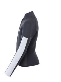 Two Bare Feet Junior Perspective Full Zip 2.5mm Wetsuit Jacket (Black/Grey/Grey)