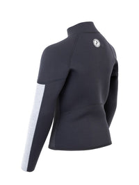 Two Bare Feet Junior Perspective Full Zip 2.5mm Wetsuit Jacket (Black/Grey/Grey)