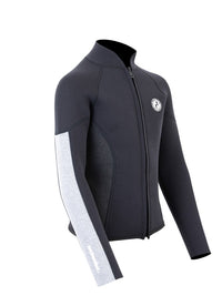 Two Bare Feet Junior Perspective Full Zip 2.5mm Wetsuit Jacket (Black/Grey/Grey)