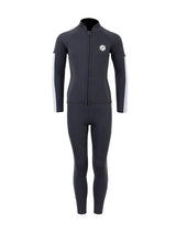 Two Bare Feet Junior Perspective Full Zip 2.5mm Wetsuit Jacket and Pants Set (Black/Grey/Grey)
