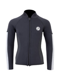 Two Bare Feet Junior Perspective Full Zip 2.5mm Wetsuit Jacket and Pants Set (Black/Grey/Grey)