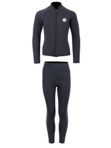 Two Bare Feet Junior Perspective Full Zip 2.5mm Wetsuit Jacket and Pants Set (Black)