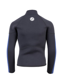 Two Bare Feet Junior Perspective Half Zip 2.5mm Wetsuit Jacket (Black/Blue)