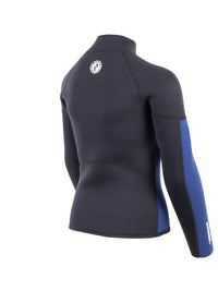 Two Bare Feet Junior Perspective Half Zip 2.5mm Wetsuit Jacket (Black/Blue)