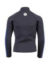 Two Bare Feet Junior Perspective Half Zip 2.5mm Wetsuit Jacket and Shorts Set (Black/Blue)
