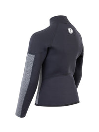 Two Bare Feet Junior Perspective Half Zip 2.5mm Wetsuit Jacket (Black/Grey)