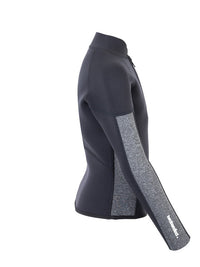 Two Bare Feet Junior Perspective Half Zip 2.5mm Wetsuit Jacket (Black/Grey)